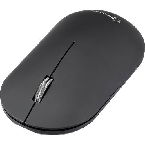 Renkforce RF-WM-200-1 Maus Kabellos, Bluetooth® Optisch Schwarz 3 Tasten 4000 dpi Geräuscharme Tasten