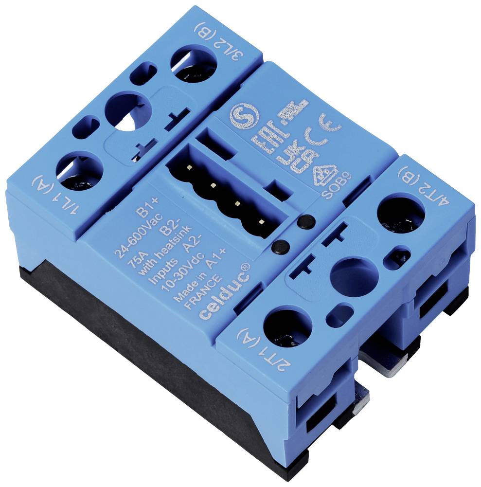 Celduc Halfgeleiderrelais SOB965660-TH 50 A Schakelspanning (max.): 600 V/AC 1 stuk(s) afbeelding