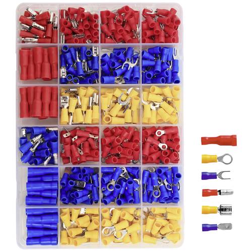 TRU COMPONENTS TC-12888380 Quetschverbinder-Sortiment 0.5 mm² 2.5 mm² 500 St.
