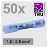 TRU COMPONENTS TC-12888404 Stoßverbinder mit Schrumpfschlauch 1.5 mm² 2.5 mm² Vollisoliert Blau 50 St.