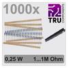 TRU COMPONENTS TC-12888456 T22P037 Metallschicht-Widerstand Sortiment axial bedrahtet 0207 0.25 W 1 % 1000 St.