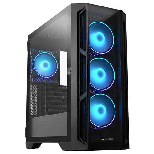 Thumbnail - Chieftec GA-01B-TG-OP Midi-Tower PC-Gehäuse Schwarz
