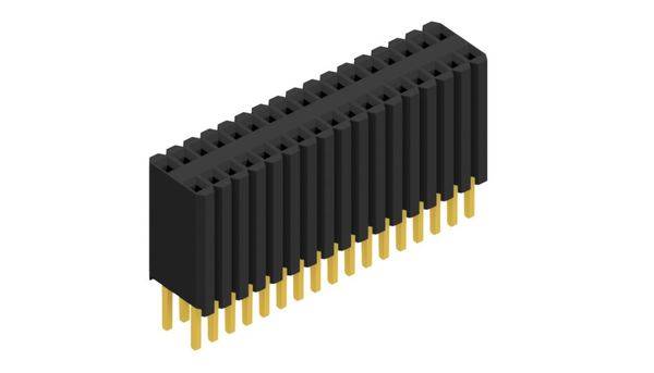 Fischer Elektronik Buchsenleiste (Standard) Anzahl Reihen: 2 10027320 10 St.-0