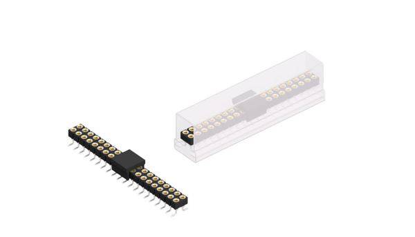 Fischer Elektronik Buchsenleiste (Präzision) Anzahl Reihen: 2 10042664 10 St.