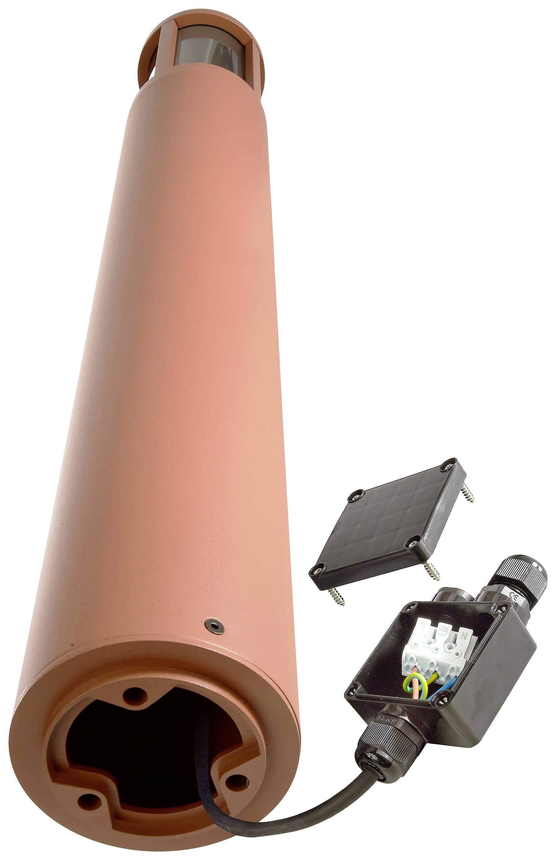 Rico Schallstark+ Signalhorn Orange mit Elektronikkomponenten, hohes Rechteckdesign. Opus Technologies.
