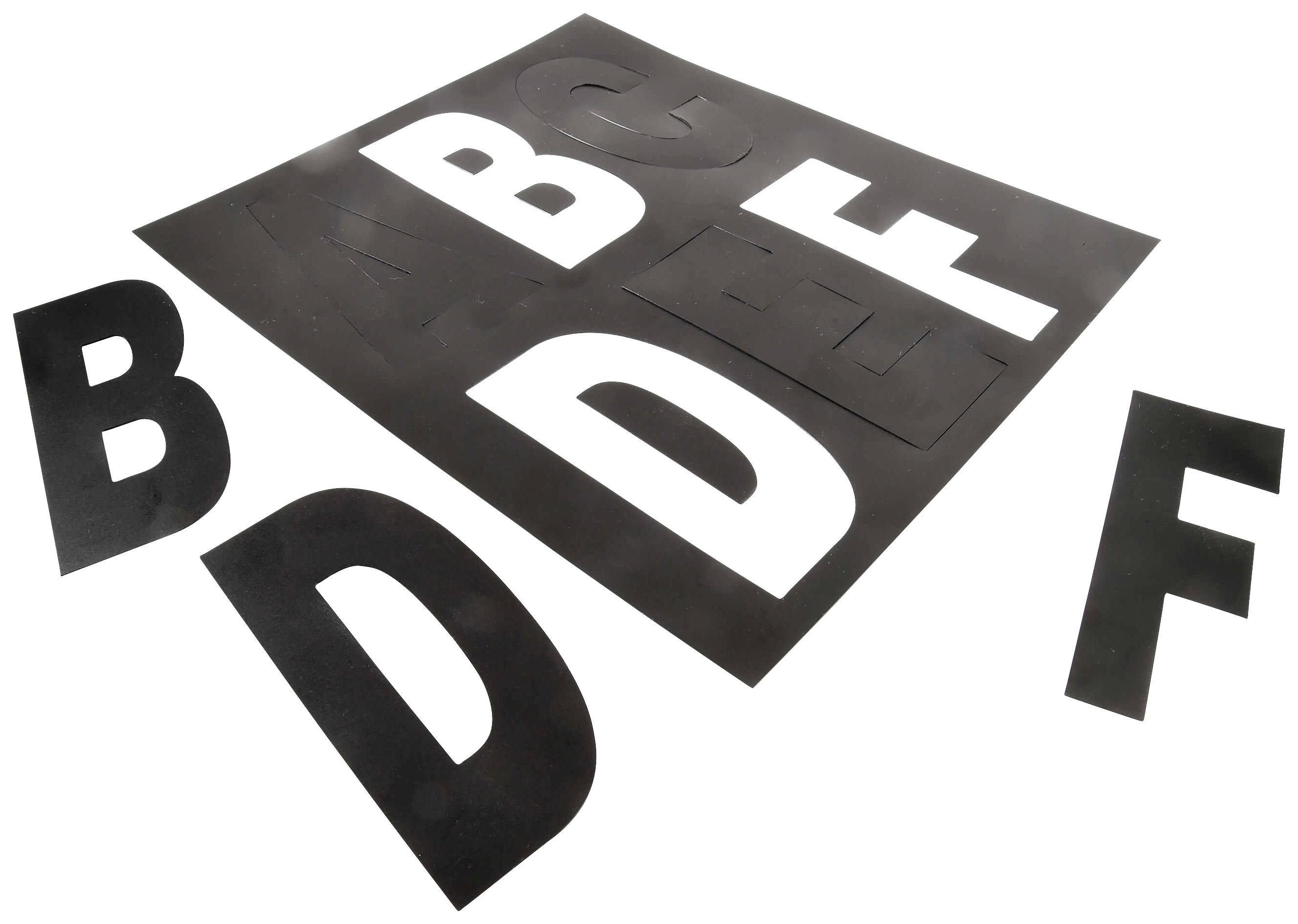 Deko Light 930808 Hausnummerntafel EEK G (A - G) 100 mm Schwarz