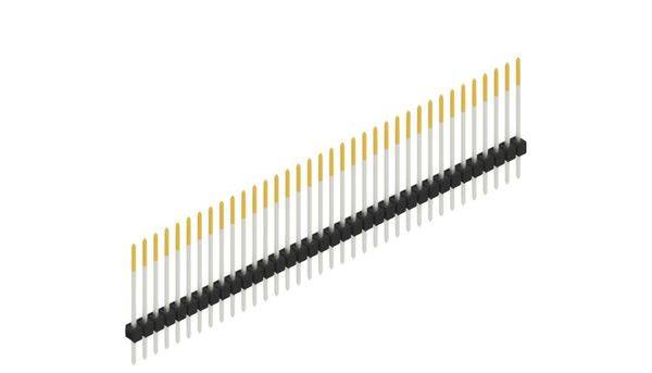 Fischer Elektronik Stiftleiste (Standard) Anzahl Reihen: 1 10046901 10 St.-0