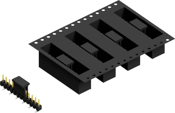 Fischer Elektronik Stiftleiste (Standard) Anzahl Reihen: 1 SL10SMD04012SBTR 250 St.