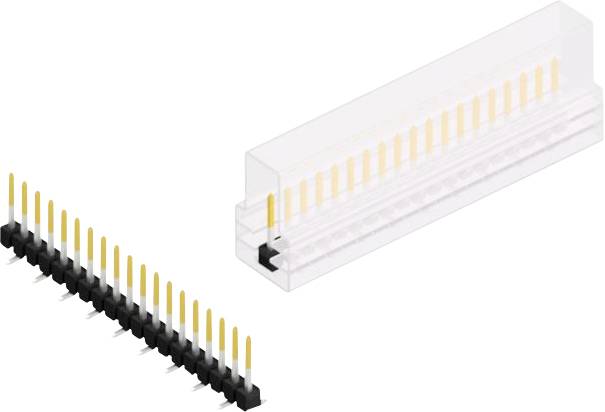 Fischer Elektronik Stiftleiste (Standard) Anzahl Reihen: 1 10047662 10 St.