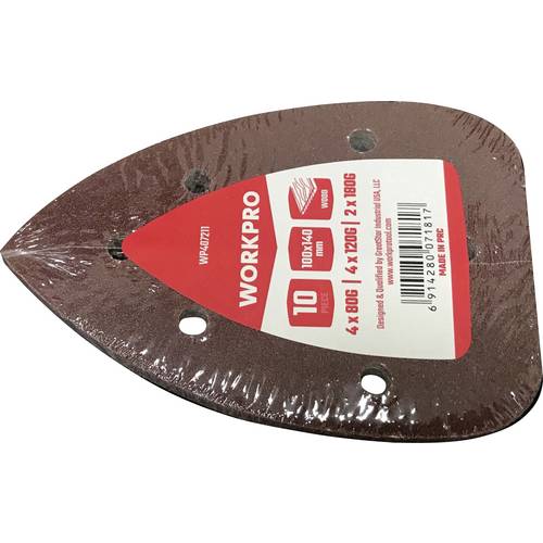 Thumbnail - WorkPro WP407211 Schleifpapier (L x B) 140 mm x 90 mm 10 St.
