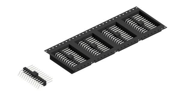 Fischer Elektronik Stiftleiste (Standard) Anzahl Reihen: 2 SL17SMD08324ZBTR 300 St.