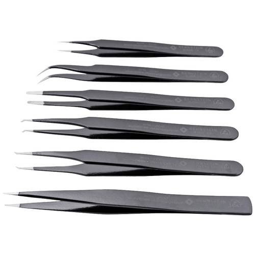 Bernstein Tools for Electronics 5-060-ES ESD, Universal Pinzetten-Set 6teilig