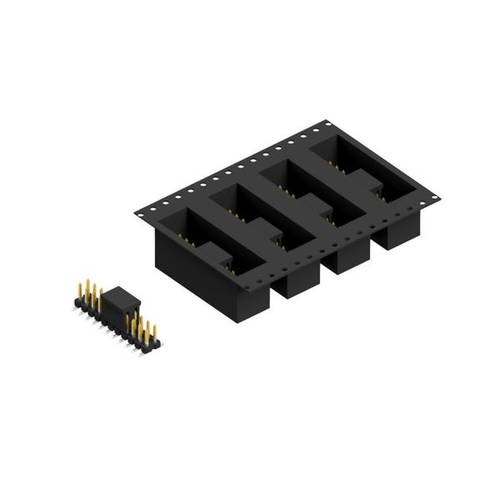 Fischer Elektronik Stiftleiste (Standard) Anzahl Reihen: 2 SLLP6SMD05122SBTR 250 St.