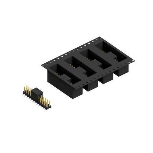 Fischer Elektronik Stiftleiste (Standard) Anzahl Reihen: 2 SLLP6SMD05124SBTR 250 St.