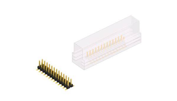 Fischer Elektronik Stiftleiste (Standard) Anzahl Reihen: 2 SLLP6SMD05126GSM 10 St.