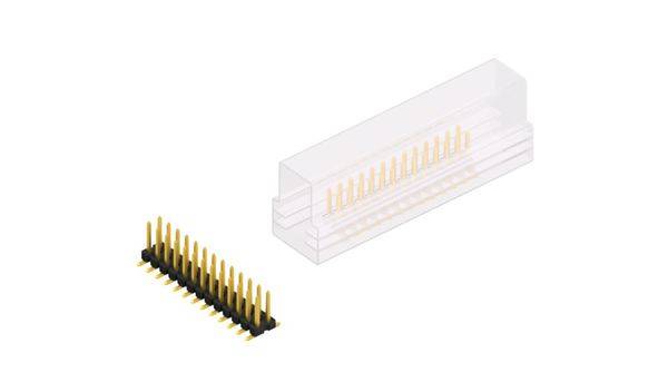 Fischer Elektronik Stiftleiste (Standard) Anzahl Reihen: 2 SLLP6SMD06626GSM 10 St.