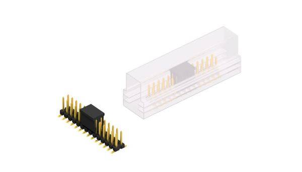 Fischer Elektronik Stiftleiste (Standard) Anzahl Reihen: 2 SLLP6SMD06628GBSM 10 St.