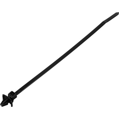 TRU COMPONENTS TC-13030696 TC-WM-115-3.6-UVB-B Kabelbinder 155 mm 3.6 mm Schwarz mit Flügelverschluss, UV-stabilisiert, ...
