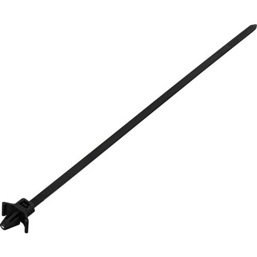 Thumbnail - TRU COMPONENTS TC-13030708 TC-WM-200-4.8-UVB-B Kabelbinder 200 mm 4.8 mm Schwarz mit Flügelverschluss, UV-stabilisiert, ...
