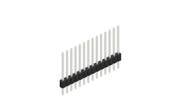 Fischer Elektronik Stiftleiste (Standard) Anzahl Reihen: 1 10060148 10 St.-0