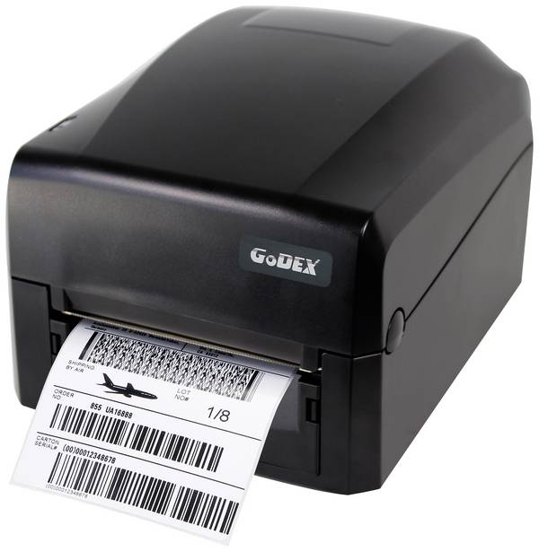 Godex GE300 Etikettendrucker  Thermodirekt, Thermotransfer 203 x 203 dpi Etikettenbreite (max.): 110 mm USB, RS-232, LAN