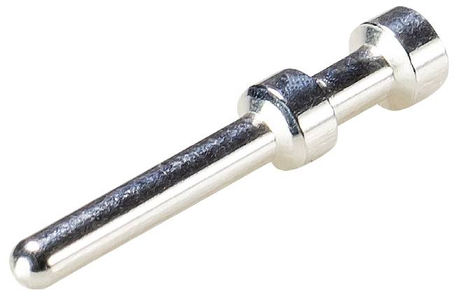 Metallenes Verbindungselement in Stiftform mit zwei Verdickungen. Bekannt für mechanische Befestigungen oder elektrische Steckverbindungen.
