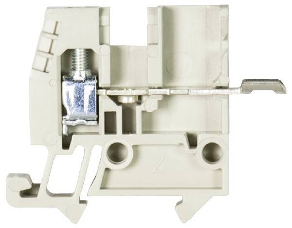 Wieland Electric 55.503.1353.0 Durchgangsklemme Federzuganschluss, Schrauben Grau 100 St.