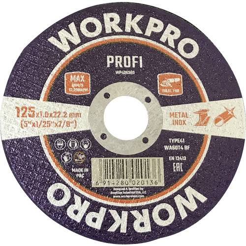 Thumbnail - WorkPro WP406380 Trennscheibe 125 mm 10 St. INOX, Metall