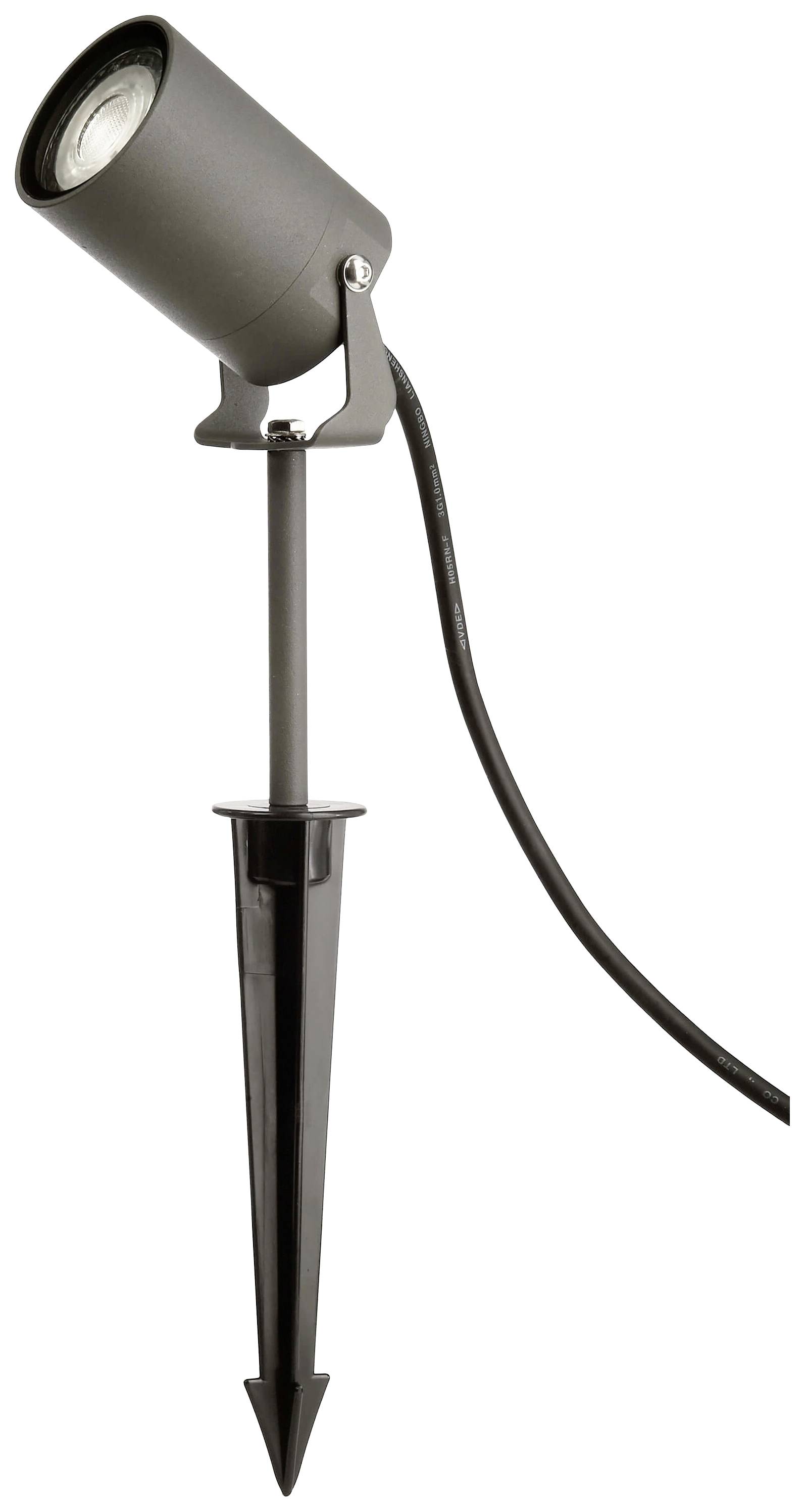 Deko Light 732160 Spiky Gartenstrahler GU10 35 W Dunkelgrau