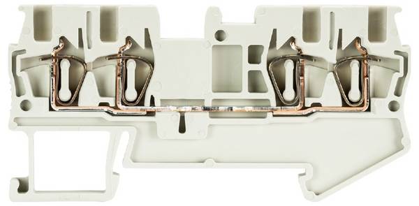 Wieland Electric 56.702.5153.0 Durchgangsklemme Federzuganschluss Grau 50 St.
