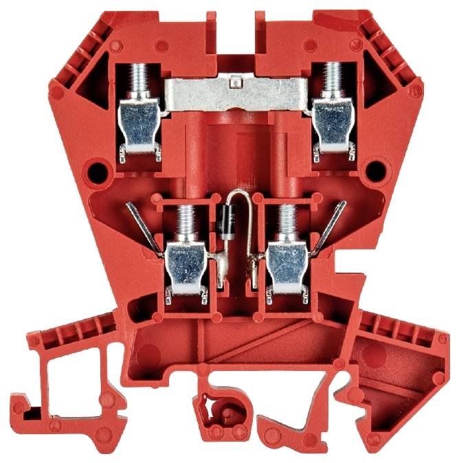 Wieland Electric 57.404.8355.5 Installationsetagenklemme 6 mm Schrauben Rot 100 St. Piece