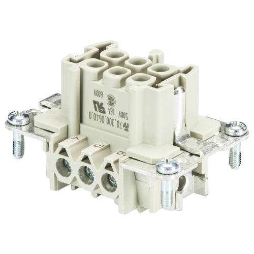 Wieland Electric 70.302.0640.0 Buchseneinsatz Gesamtpolzahl 6 10 St.