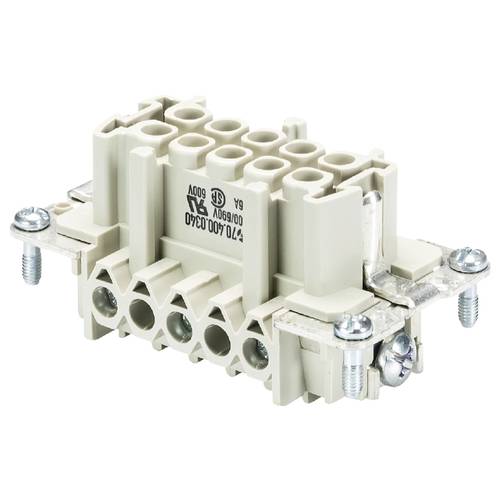 Wieland Electric 70.400.0340.0 Buchseneinsatz Gesamtpolzahl 3 10 St.