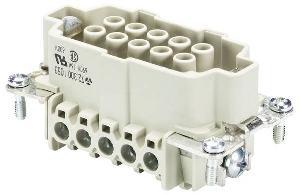 Wieland Electric 72.300.1053.0 Buchseneinsatz Gesamtpolzahl 8 10 St.