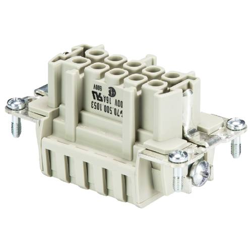 Wieland Electric 70.500.1053.0 Buchseneinsatz Gesamtpolzahl 10 10 St.