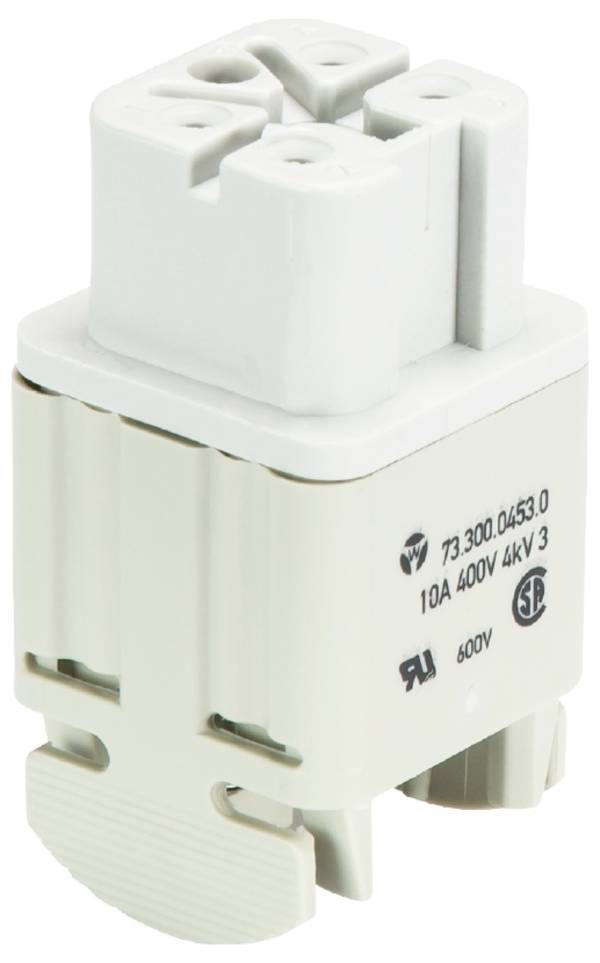 Wieland Electric 73.300.0453.0 Buchseneinsatz Gesamtpolzahl 4 10 St.