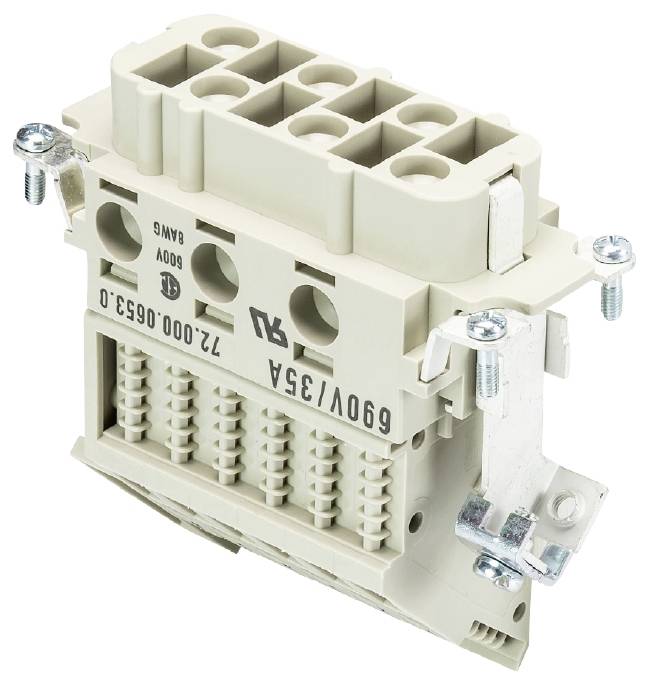 Wieland Electric 72.000.0653.0 Klemmenadapter Gesamtpolzahl 6 10 St.