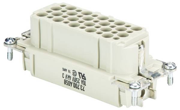 Wieland Electric 73.700.4058.0 Buchseneinsatz Gesamtpolzahl 40 10 St.