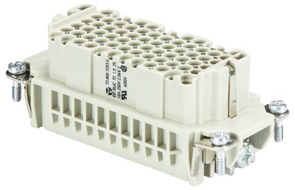 Wieland Electric 73.800.7253.0 Buchseneinsatz Gesamtpolzahl 72 5 St.