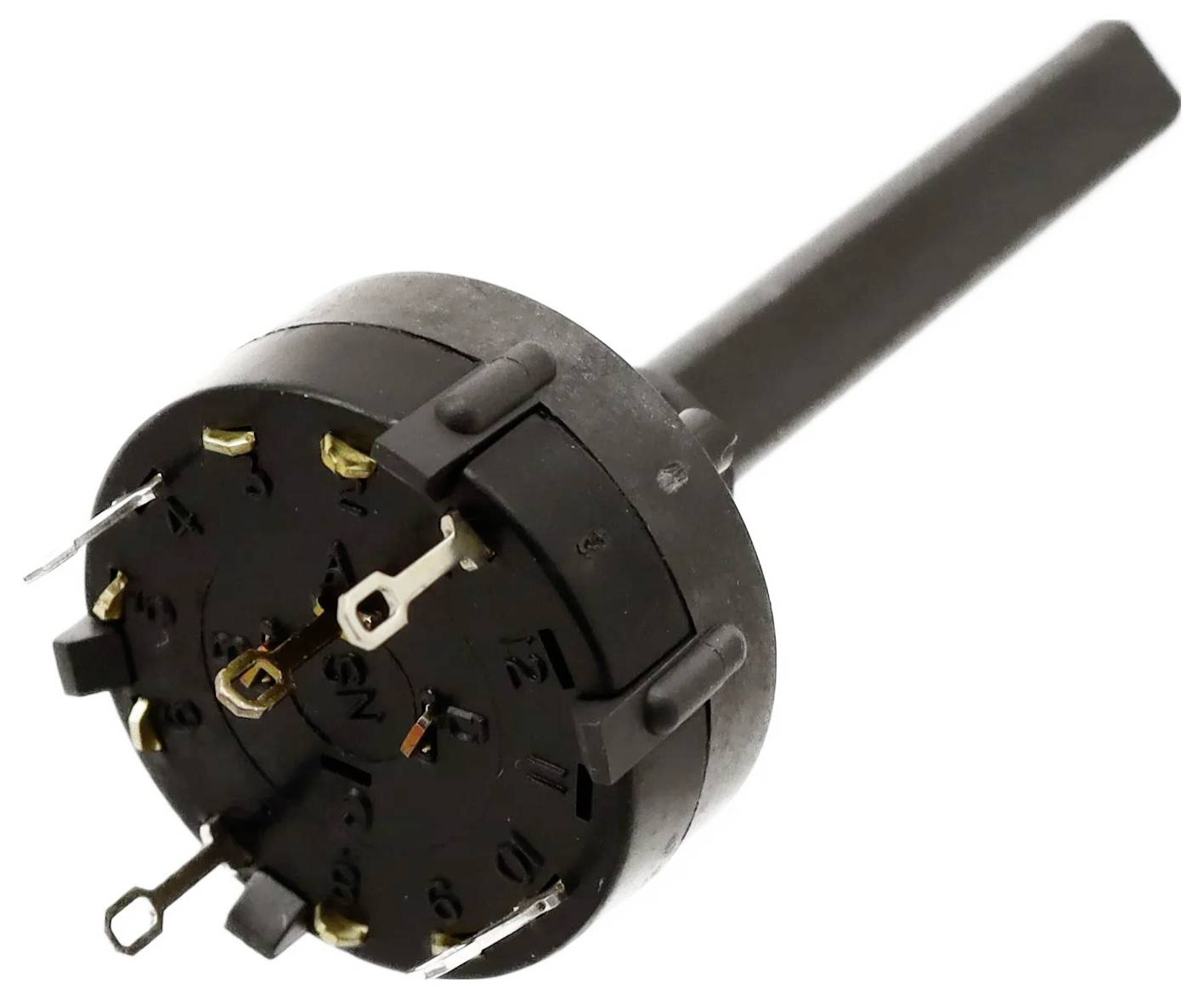 C & K Switches A12405MNZB Rotary Switch A Series Drehschalter 20 V/AC, 20 V/DC Schaltpositionen 4 1 St.