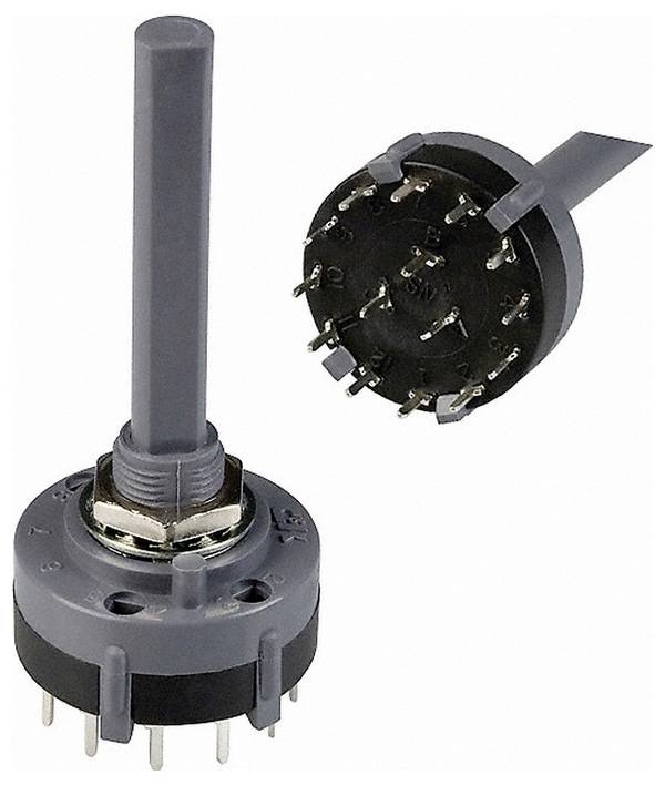 C & K Switches A30415RNCQ Rotary-Switch A Series Drehschalter 125 V/AC, 125 V/DC 2.5 A Schaltpositionen 4 1 x 30 ° 1 St. Piece