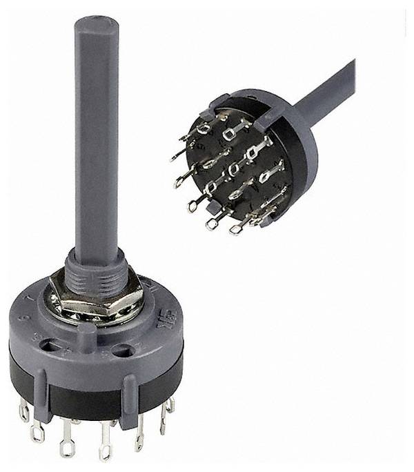 C & K Switches A40315RNZQ Rotary-Switch A Series Drehschalter 125 V/AC, 125 V/DC 2.5 A Schaltpositionen 3 1 St.
