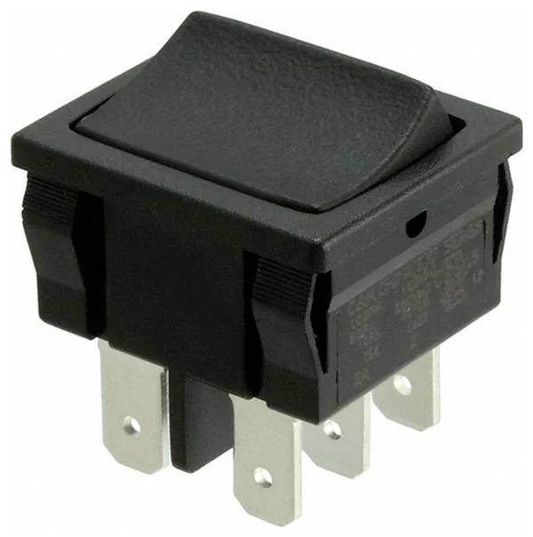C & K Switches D201J12S205QA Rocker Switch D Series 120 V/AC 4 A 2 x Ein/Ein 1 St. Bulk