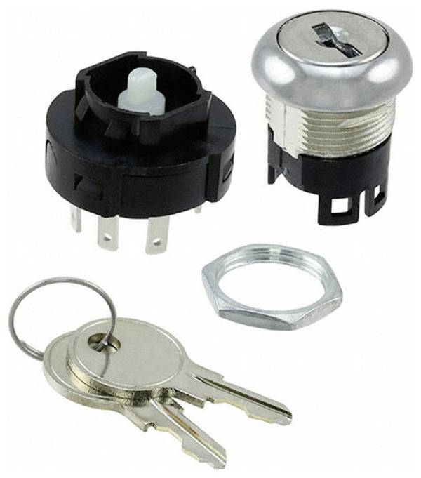 C & K Switches H201132F205NQ Switch lock H Series Schlüsselschalter 125 V/AC, 125 V/DC 12 A 2 x Ein/Ein 1 St.