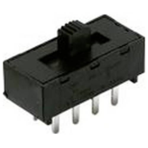 C & K Switches L202011MS12Q Slide Switch LP Series Schiebeschalter 125 V/AC, 28 V/DC 4 A 2 x Ein/Ein 1 St. Bulk