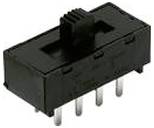 C & K Switches L202021MS02QE Slide Switch L Series Schiebeschalter 125 V/AC, 28 V/DC 4 A 2 x Ein/Ein 1 St. Bulk