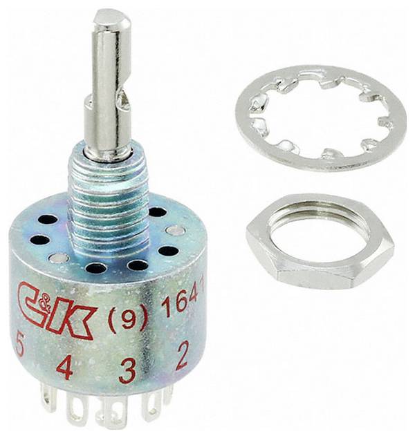 C & K Switches MA04L1NZQD Rotary-Switch M Series Drehschalter 125 V/AC, 28 V/DC Schaltpositionen 4 1 St.