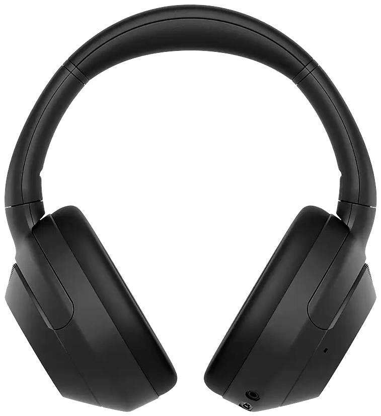 Schwarzer Over-Ear-Kopfhörer mit geschlossener Bauweise, geeignet für Musik- und Filmwiedergabe. Ideal für den Einsatz unterwegs.
