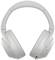 Weiße, ohrumschließende Kopfhörer mit gepolstertem Bügel und Ohrmuscheln, die für Komfort und Geräuschunterdrückung entwickelt wurden.