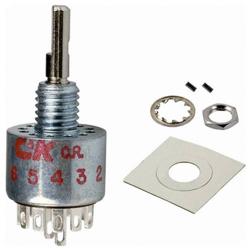 C & K Switches MD00L1NZQD Rotary Switch M Series Drehschalter 125 V/AC, 28 V/DC Schaltpositionen 6 1 St.